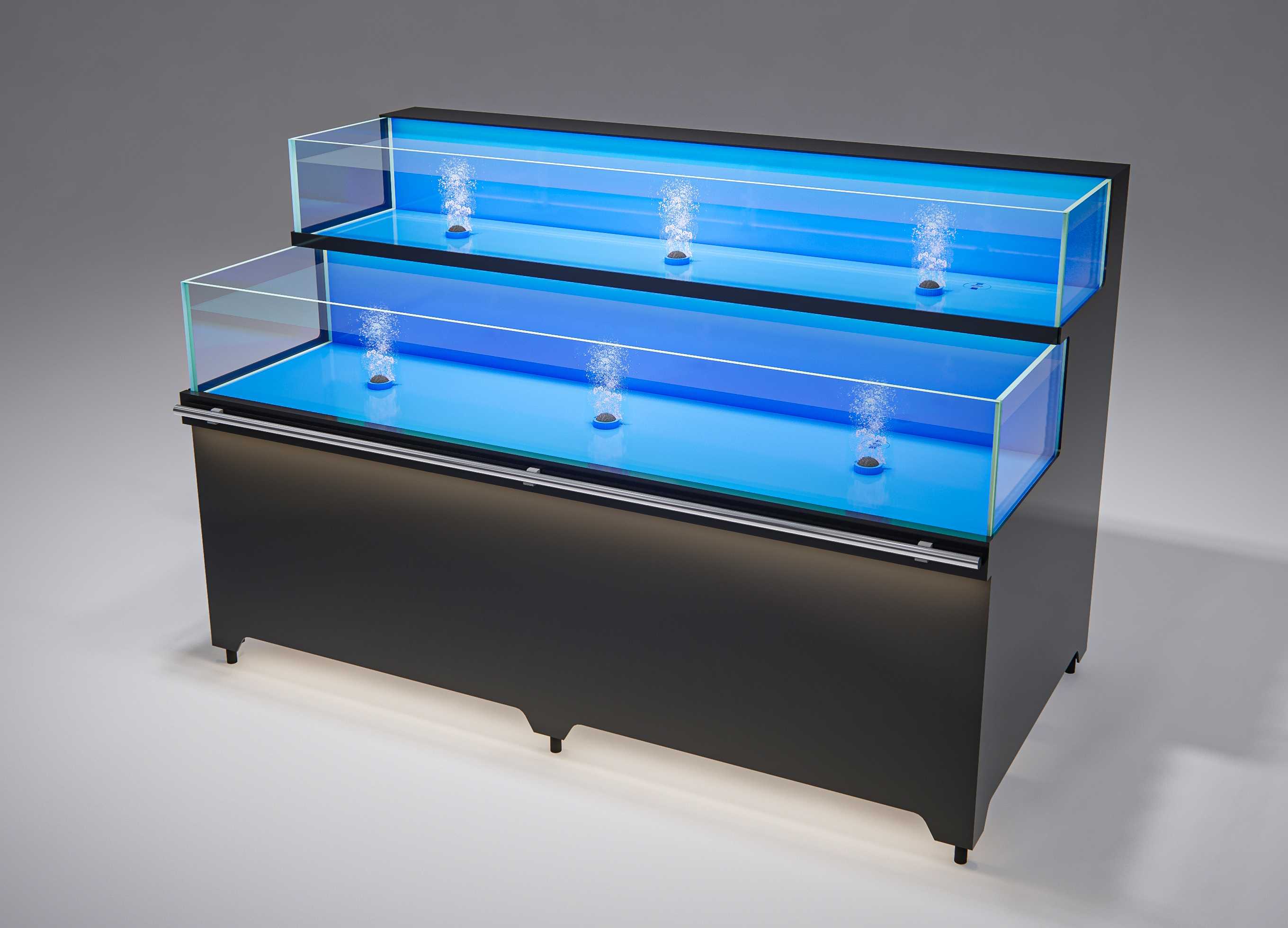 Double layer shrimp and crab tank